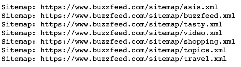 robots.txt sitemap