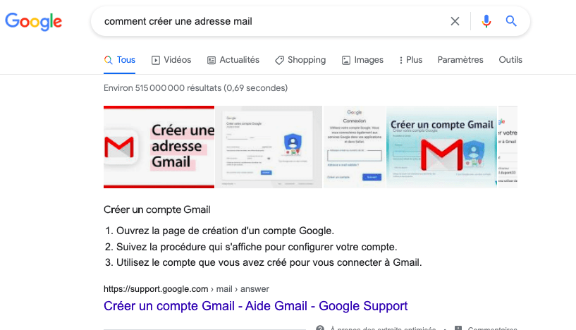 Position zéro mail